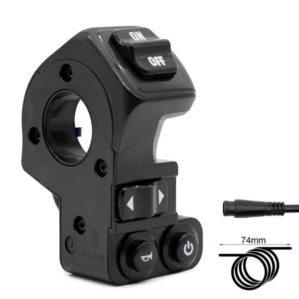 Commodo Kukirin G2 Pro — bloc de commande klaxon, clignotants et éclairage Commodo Kukirin G2 Pro — bloc de commande klaxon, clignotants et éclairage