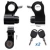 Cotes de l'accélérateur à clé de trottinette Kukirin G2 Pro 2024 : collier de 22 mm, corps de 52 × 80 mm, deux clés