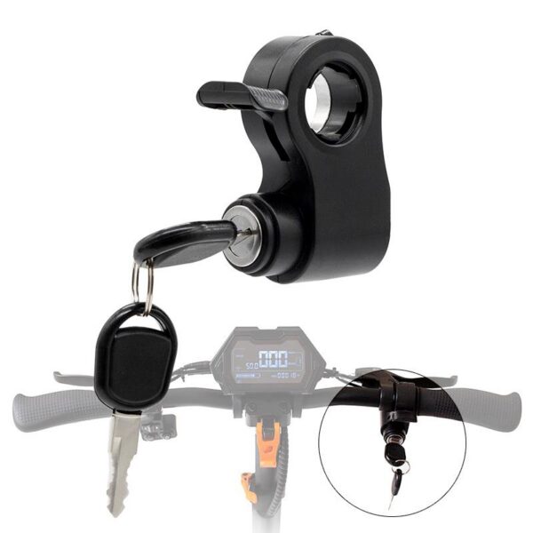 Accélérateur à clé Kukirin G2 Pro 2024 monté sur le guidon, à droite de l'écran