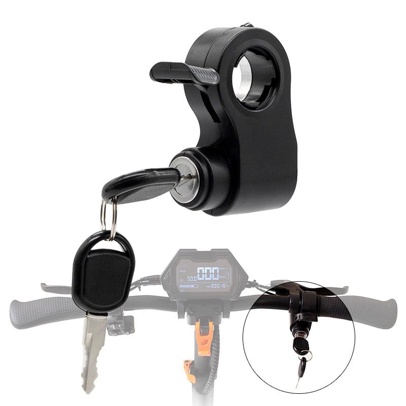 Accélérateur à clé Kukirin G2 Pro 2024 monté sur le guidon, à droite de l'écran