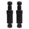 Amortisseur arrière 110 mm noir — les deux amortisseurs de la paire, debout côte à côte Amortisseur arrière 110 mm noir — les deux amortisseurs de la paire, debout côte à côte
