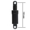 Amortisseur arrière 110 mm noir — la cote de 110 mm mesurée d'un œillet à l'autre Amortisseur arrière 110 mm noir — la cote de 110 mm mesurée d'un œillet à l'autre