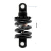 Amortisseur Ecoxtrem M41 Tank coté : entraxe de 100 mm d'axe à axe et marquage 1200 lbs/in sur le ressort Amortisseur Ecoxtrem M41 Tank coté : entraxe de 100 mm d'axe à axe et marquage 1200 lbs/in sur le ressort