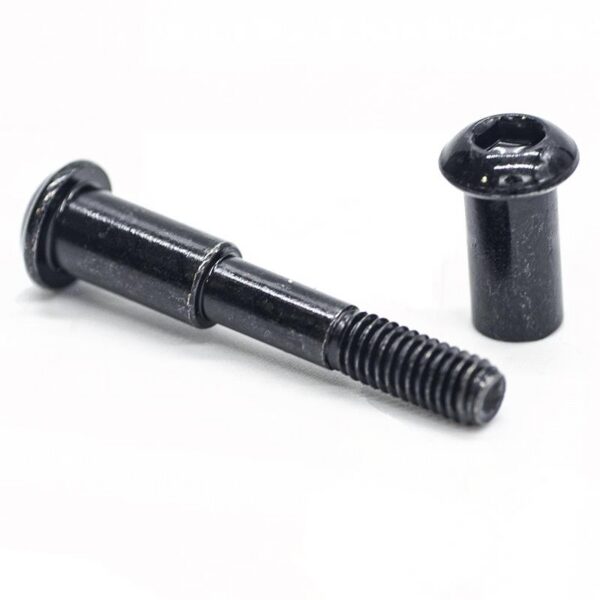 Axe de pliage M6 × 50 mm du Xiaomi M365 et son écrou borgne, filetage visible