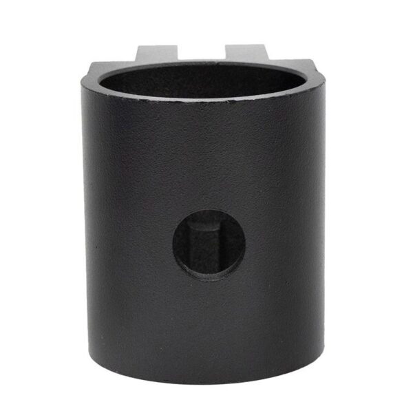 Bague de serrage de colonne Wispeed T850 / T855 — le trou rond du flanc et les deux encoches en haut du fourreau Bague de serrage de colonne Wispeed T850 / T855 — le trou rond du flanc et les deux encoches en haut du fourreau