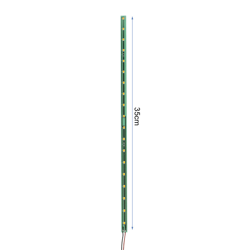Bandeau lumineux de plateau Ecoxtrem M41 Tank à plat, coté à 35 cm, LED alignées sur toute la longueur
