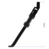 Béquille Ecoxtrem M41 Tank de profil, cotée à 145 mm : platine, ressort sous soufflet et pied élargi