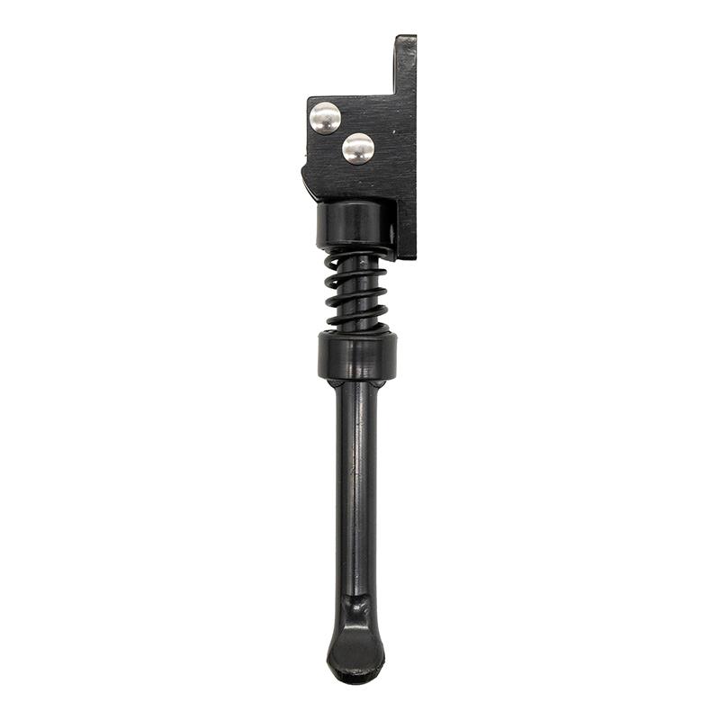 Béquille Wispeed T850 / T855 — vue de trois quarts, coude de la platine et bague de pivot