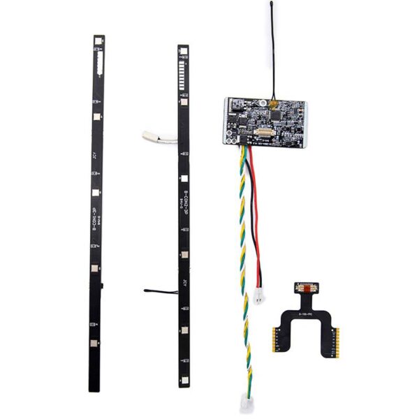 Kit BMS Xiaomi M365 à plat : carte de gestion, deux barrettes de liaison, nappe d'équilibrage et faisceaux Kit BMS Xiaomi M365 à plat : carte de gestion, deux barrettes de liaison, nappe d'équilibrage et faisceaux