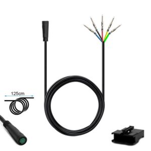 Câble écran-contrôleur Kukirin G2 Pro 2024 — 125 cm, connecteur rond 5 broches