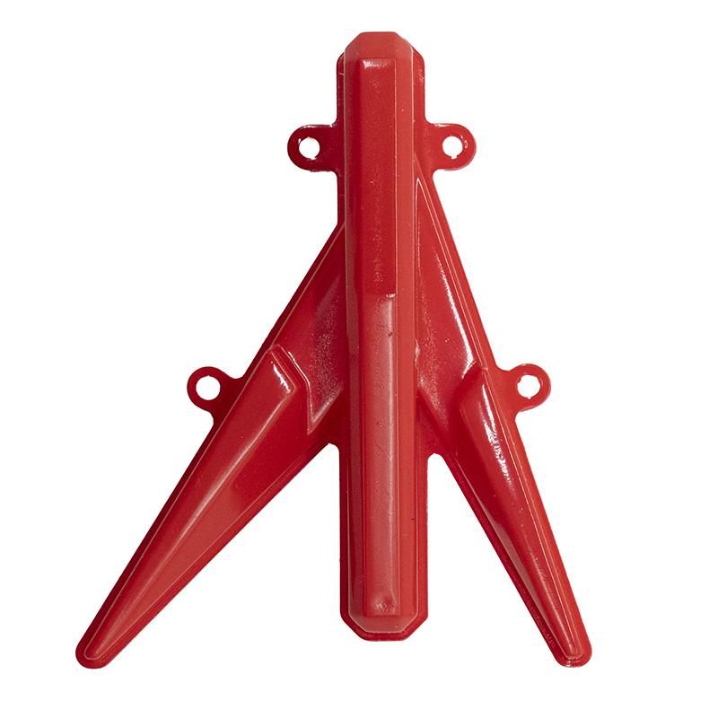 Cabochon de clignotant Ecoxtrem M41 Tank de face : flèche rouge translucide à trois branches et quatre œillets