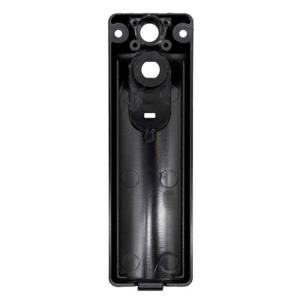 Cache arrière de colonne Wispeed T850 / T855 — l'intérieur du capot, fût du bouton, bossages de vissage et nervures de renfort