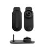 Capuchon de port de charge Wispeed T850 / T855 — la face lisse, le dos avec son bossage percé et sa languette, et le profil