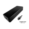 Chargeur 48 V 2 A et son connecteur GX16 à 3 broches vu de près