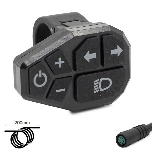 Commodo Ecoxtrem M41 Tank de trois quarts, avec son câble de 200 mm et son connecteur étanche à six broches Commodo Ecoxtrem M41 Tank de trois quarts, avec son câble de 200 mm et son connecteur étanche à six broches