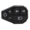 Les six touches du commodo Ecoxtrem M41 Tank : alimentation, plus, moins, clignotants gauche et droit, phare Les six touches du commodo Ecoxtrem M41 Tank : alimentation, plus, moins, clignotants gauche et droit, phare