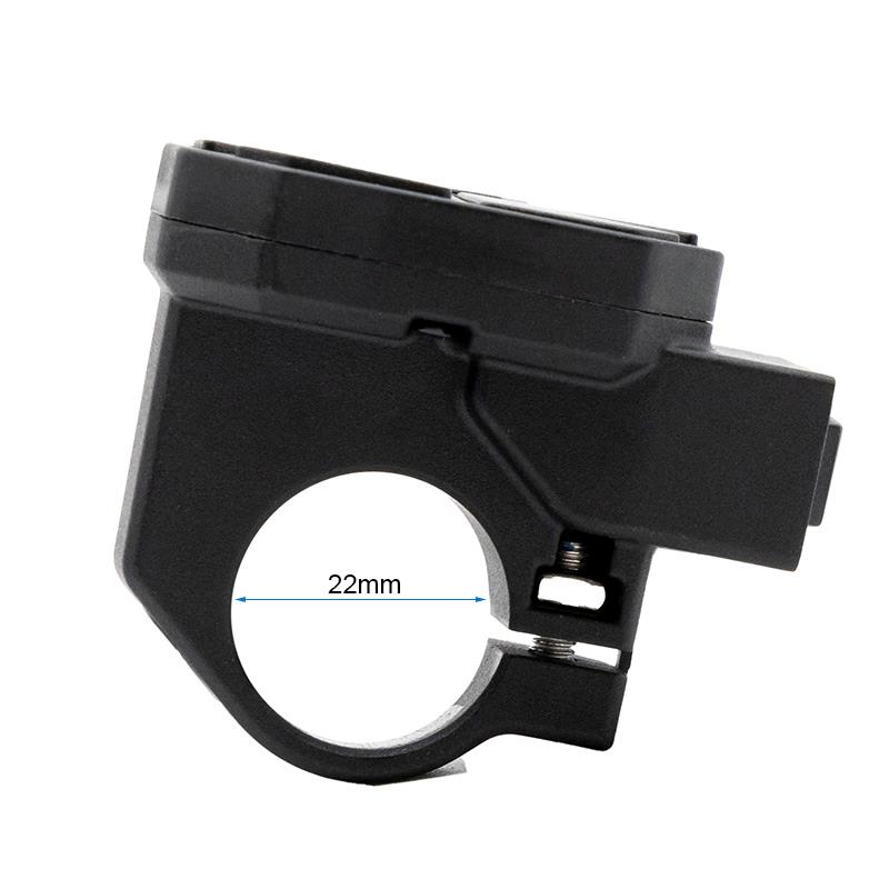 Commodo iScooter iX3 / iX4 — collier de guidon intégré pour tube de 22 mm