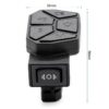 Commodo iScooter iX3 / iX4 — platine de 33 sur 56 mm et inverseur de clignotants à trois positions Commodo iScooter iX3 / iX4 — platine de 33 sur 56 mm et inverseur de clignotants à trois positions