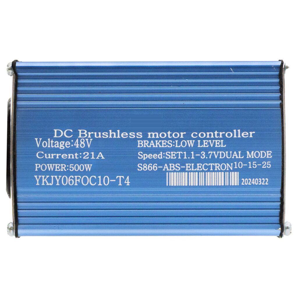 Étiquette du contrôleur 48 V 21 A : 500 W, écran S866, code de bridage 10-15-25