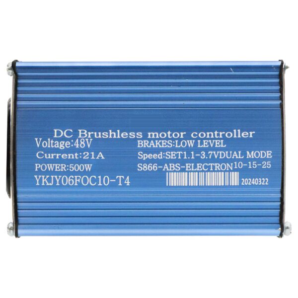Étiquette du contrôleur 48 V 21 A : 500 W, écran S866, code de bridage 10-15-25