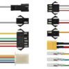 Détail des connecteurs du faisceau : boîtiers SM, prise XT60 et cosses isolées