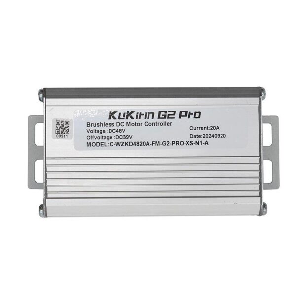 Étiquette du contrôleur Kukirin G2 Pro 2024 : 48 V, 20 A et coupure basse tension à 39 V