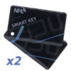 Les deux cartes NFC Smart Key fournies avec l'écran Ecoxtrem M41 Tank Les deux cartes NFC Smart Key fournies avec l'écran Ecoxtrem M41 Tank