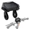 Compteur LCD de trottinette Kukirin G2 Pro 2024 avec ses deux bras à collier, et sa position sur le guidon