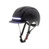 Casque COVEX Urban noir, bandeau lumineux avant allumé