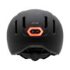 Arrière du casque COVEX Urban noir : bouton d'allumage et prise de charge