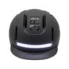 Casque COVEX Urban noir vu de dos, bandeau lumineux allumé