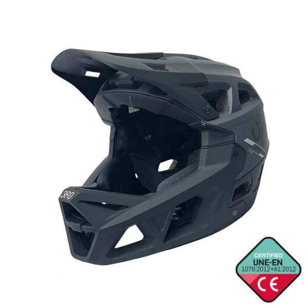 Casque intégral INTEGRA Sport noir, vue de trois quarts Casque intégral INTEGRA Sport noir, vue de trois quarts