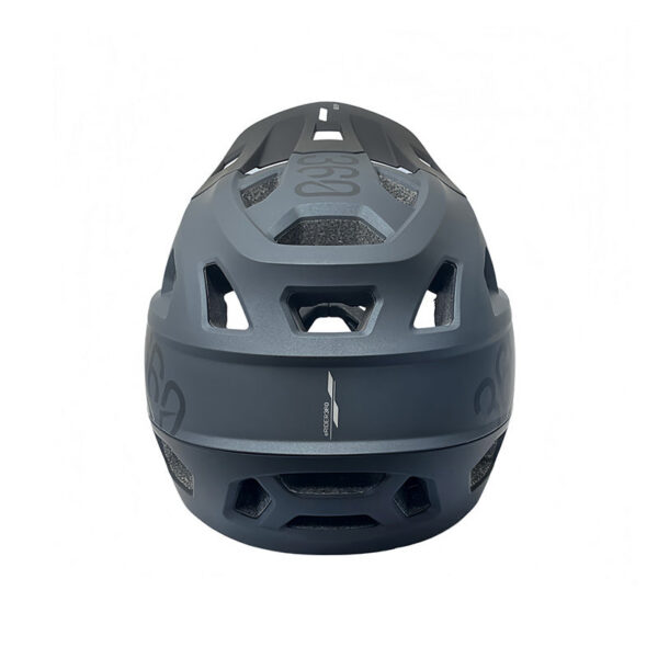 Casque intégral INTEGRA Sport noir, vue arrière et aérations Casque intégral INTEGRA Sport noir, vue arrière et aérations