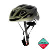Casque ZYCLON Sport vert et noir, vue de trois quarts