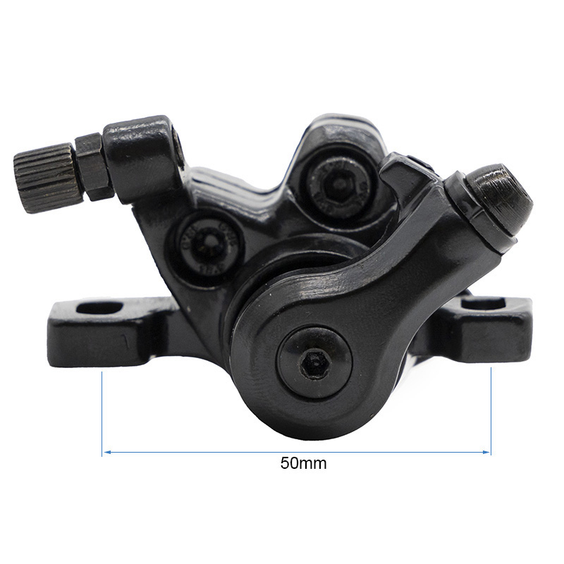 Étrier de frein Wispeed T850 — vue cotée, 50 mm en travers de l'embase de fixation