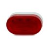 Feu arrière Wispeed T855 — l'optique rouge ovale vue de face, sur son boîtier blanc