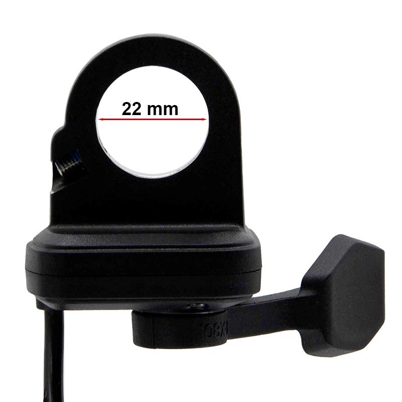 Gâchette d'accélérateur UrbanGlide E-Cross — collier de guidon prévu pour un tube de 22 mm