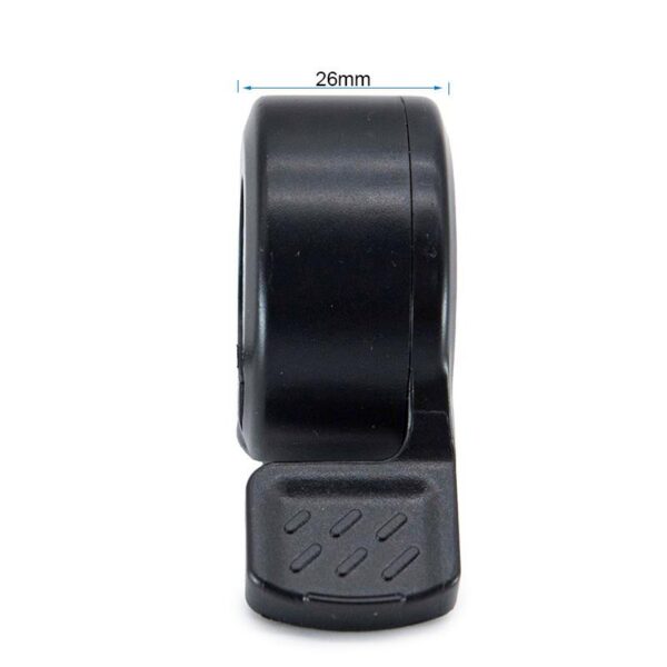 Gâchette d'accélérateur UrbanGlide Ride 100S / 100XS — vue de côté, 26 mm de large, palette sous le pouce droit Gâchette d'accélérateur UrbanGlide Ride 100S / 100XS — vue de côté, 26 mm de large, palette sous le pouce droit