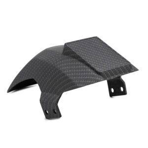 Garde-boue arrière Ecoxtrem M41 Tank — 22 cm, platine pour le feu, aspect carbone