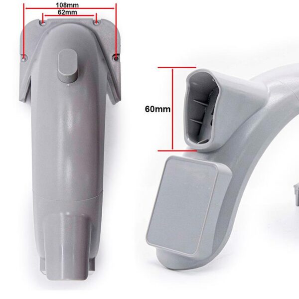 Cotes du garde-boue arrière gris Ninebot Max G30 : entraxe 62 mm, platine 108 mm, logement 60 mm Cotes du garde-boue arrière gris Ninebot Max G30 : entraxe 62 mm, platine 108 mm, logement 60 mm