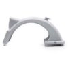 Garde-boue arrière gris Ninebot Max G30 vu de profil : arc et platine arrière Garde-boue arrière gris Ninebot Max G30 vu de profil : arc et platine arrière
