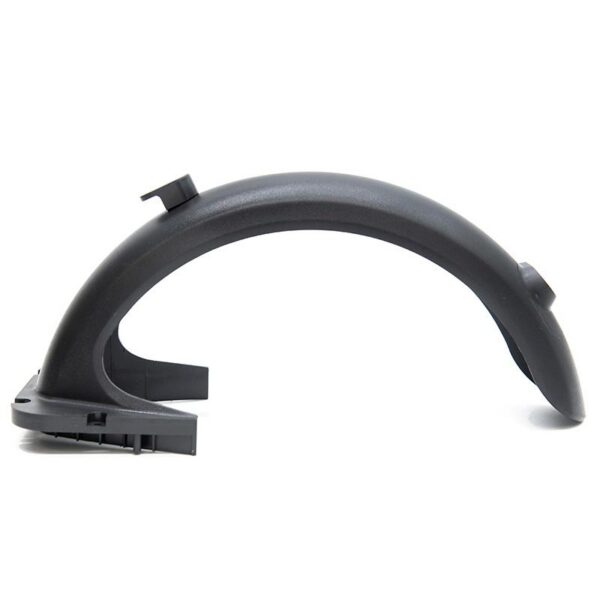 Garde-boue arrière noir Ninebot Max G30 vu de profil : arc mince, sans logement de feu Garde-boue arrière noir Ninebot Max G30 vu de profil : arc mince, sans logement de feu