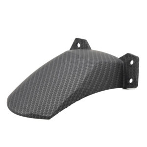Garde-boue avant Ecoxtrem M41 Tank — 15,5 cm, équerre à trois perçages, aspect carbone