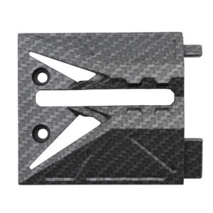 Garniture avant gauche Ecoxtrem M41 Tank — plate, deux perçages, aspect carbone