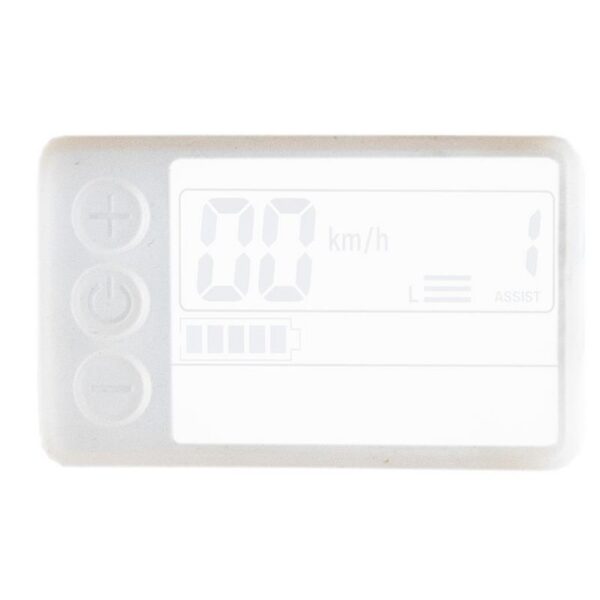 Housse de protection en silicone blanc translucide pour écran de trottinette S866
