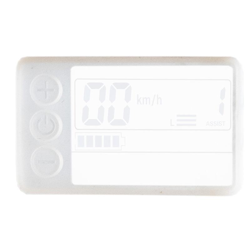 Housse de protection en silicone blanc translucide pour écran de trottinette S866