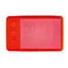 Housse de protection en silicone rouge pour écran de trottinette S866, vue de face