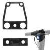 Joints de phare avant Wispeed T850 / T855 — les deux joints à plat et l'emplacement du bloc phare sur la trottinette Joints de phare avant Wispeed T850 / T855 — les deux joints à plat et l'emplacement du bloc phare sur la trottinette