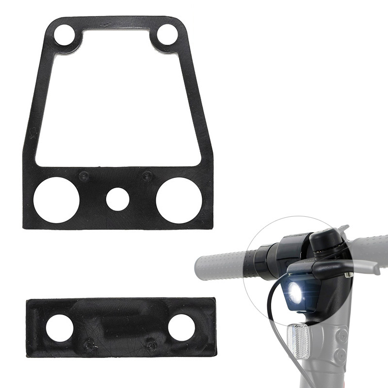 Joints de phare avant Wispeed T850 / T855 — les deux joints à plat et l'emplacement du bloc phare sur la trottinette