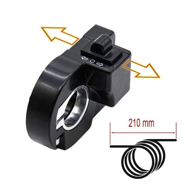 Commodo de guidon du kit de clignotants, interrupteur à trois positions et collier Commodo de guidon du kit de clignotants, interrupteur à trois positions et collier